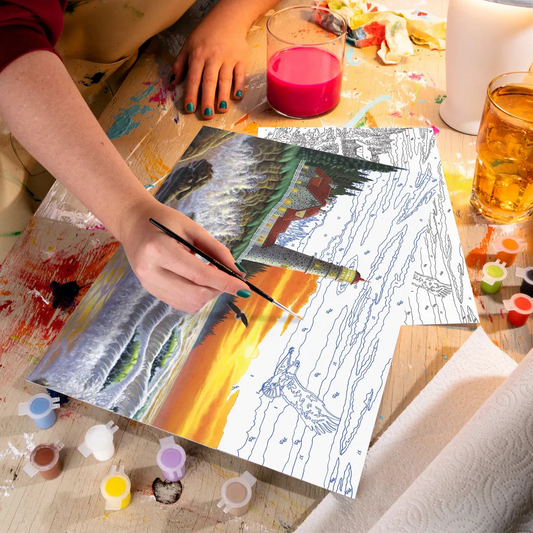 Kit para pintar por números- Reduce estrés y Estimula la creatividad