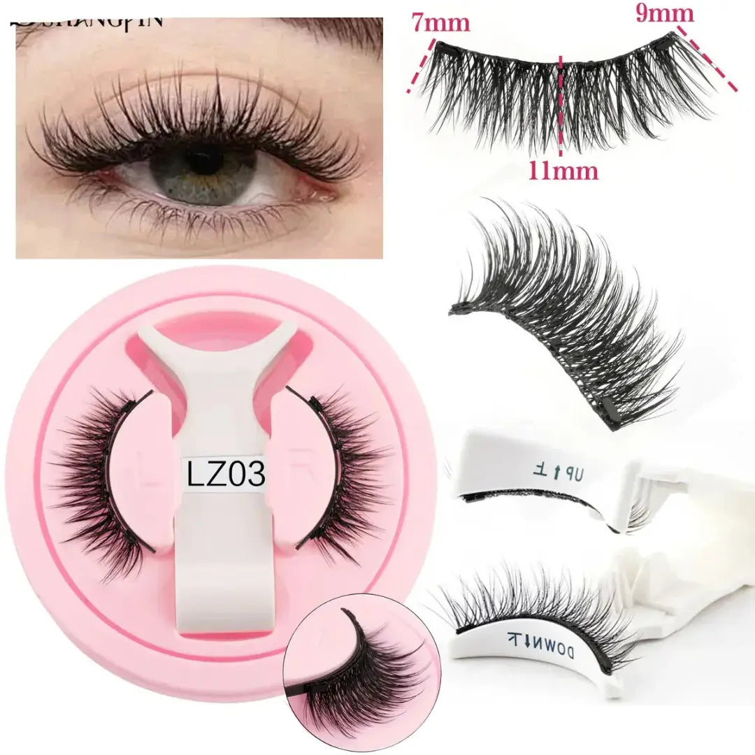 Lumoshe – Pestañas magnéticas de alto volumen con apariencia natural