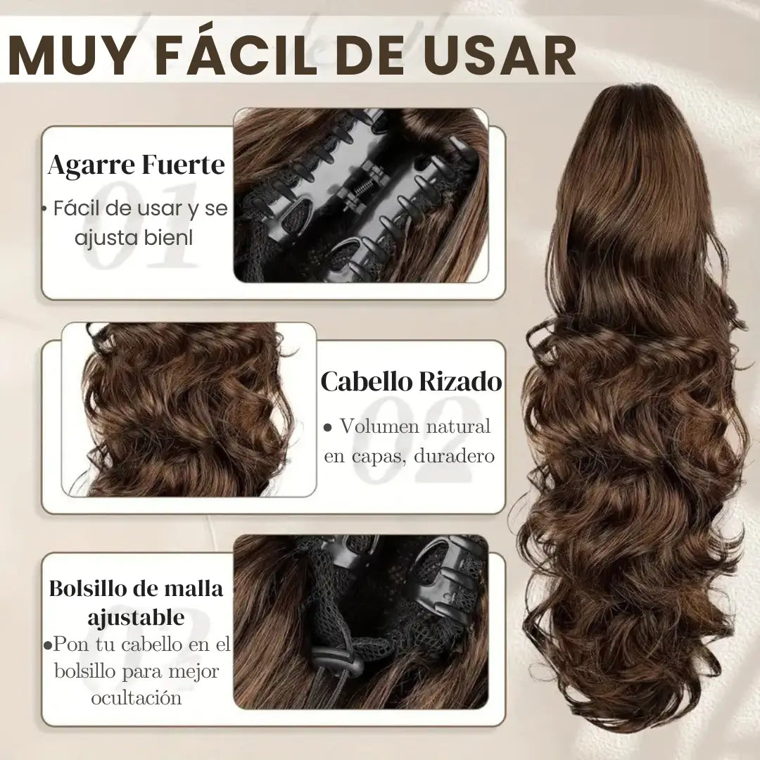 🌟 ¡Luce una cola de caballo perfecta en segundos! 😍 Aprovecha la OFERTA IMPERDIBLE 🎁