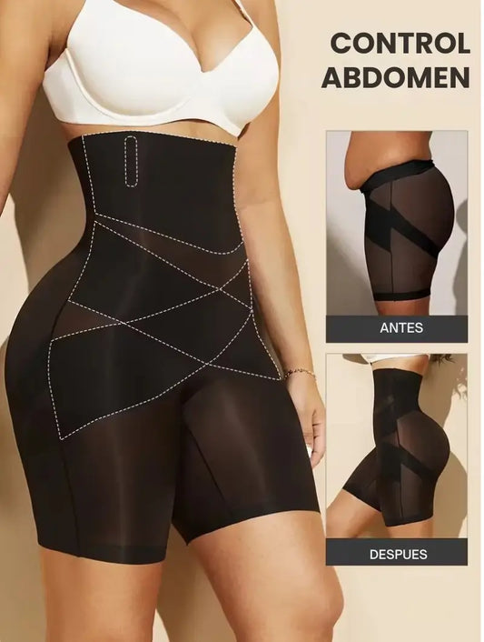 Faja moldeadora de cintura alta con control de abdomen y levanta cola