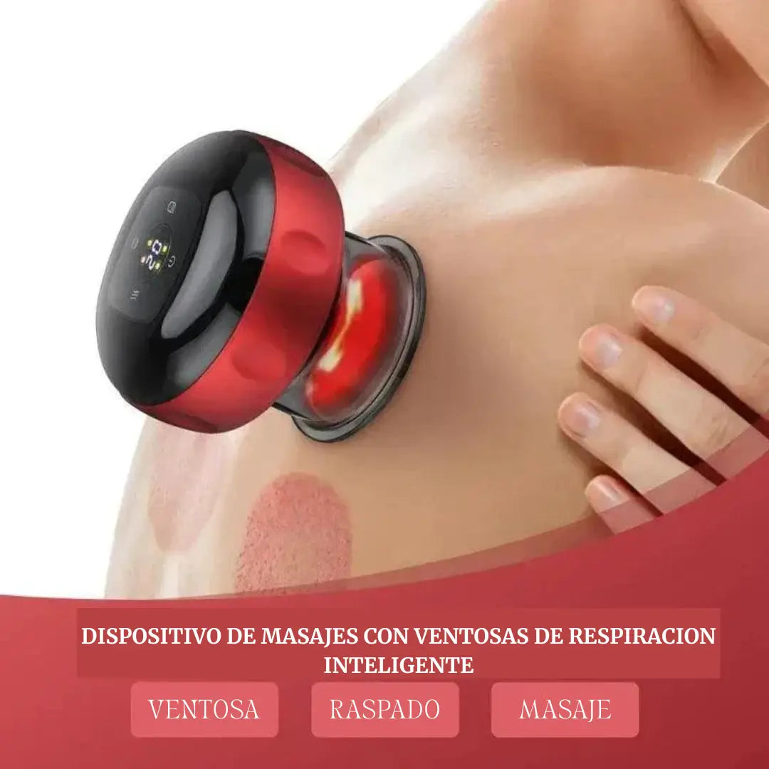 ExoCup la Ventosa Inteligente con  Masajeador y Luz Infrarroja – Alivio Muscular y Reducción de Celulitis