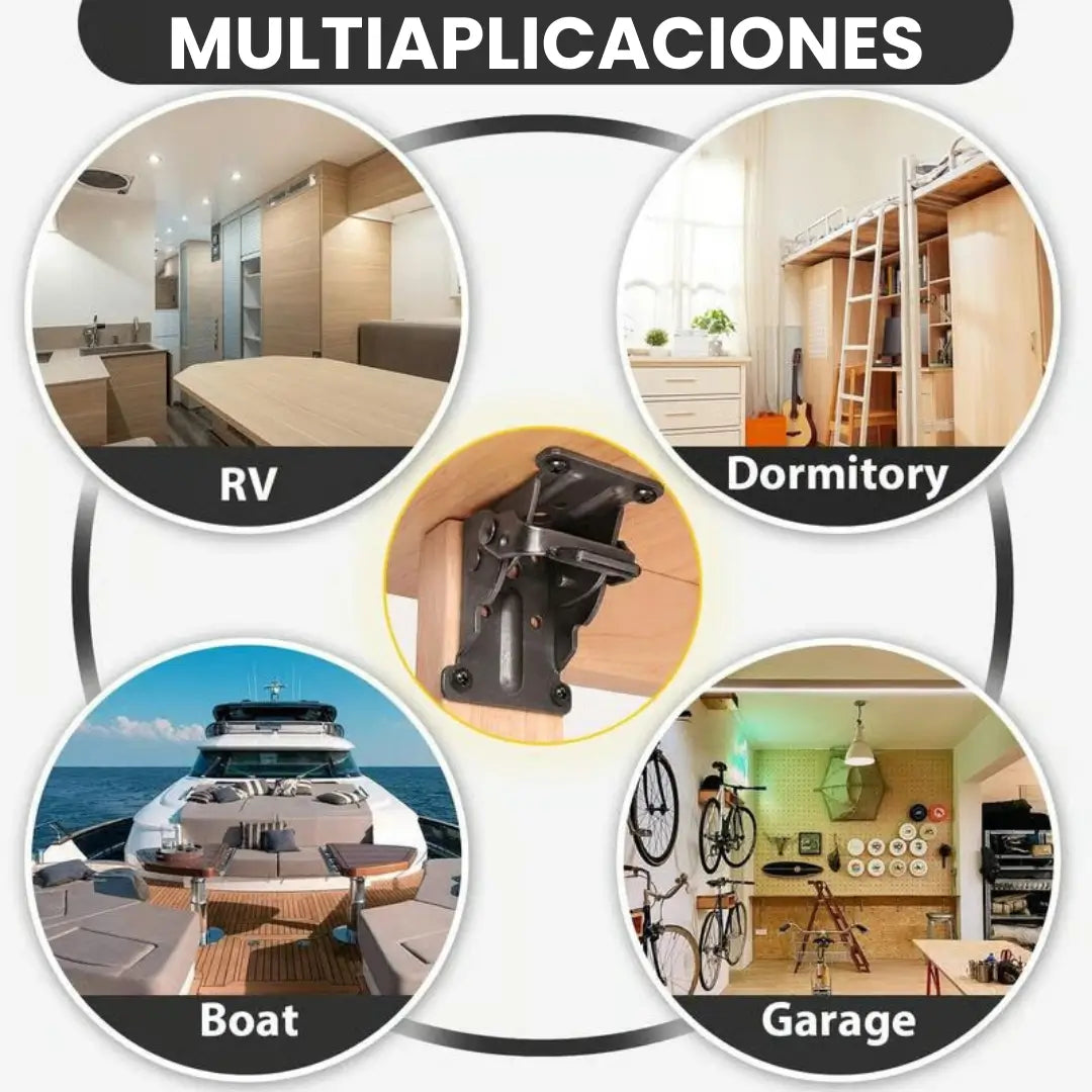 Bisagras plegables autoblocantes de alta resistencia x2