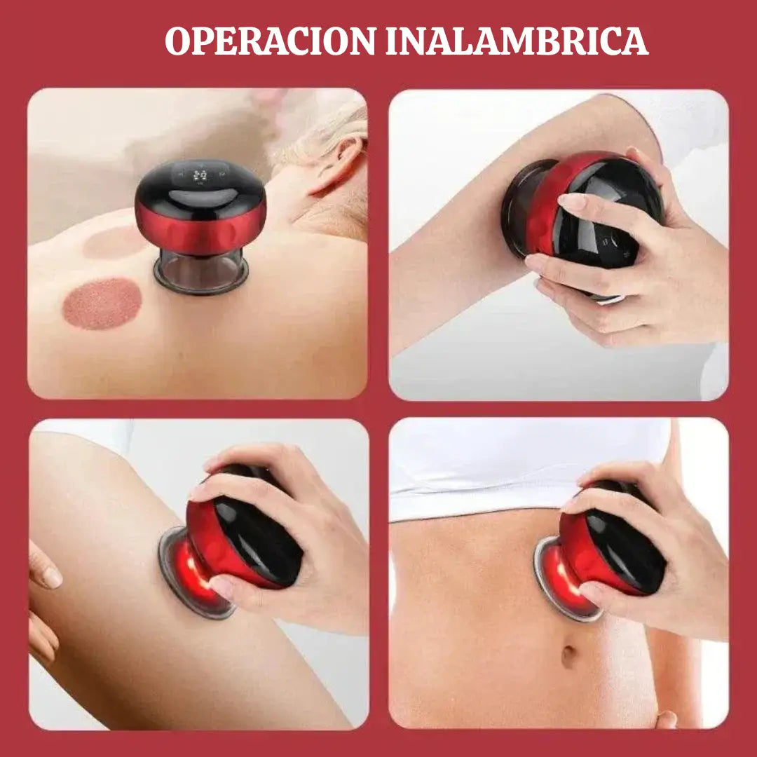 ExoCup la Ventosa Inteligente con  Masajeador y Luz Infrarroja – Alivio Muscular y Reducción de Celulitis