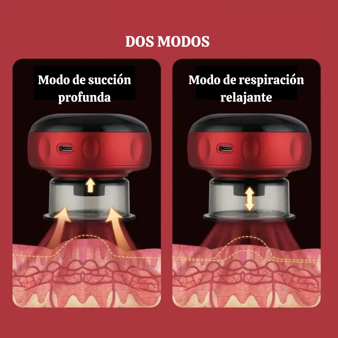 ExoCup la Ventosa Inteligente con  Masajeador y Luz Infrarroja – Alivio Muscular y Reducción de Celulitis