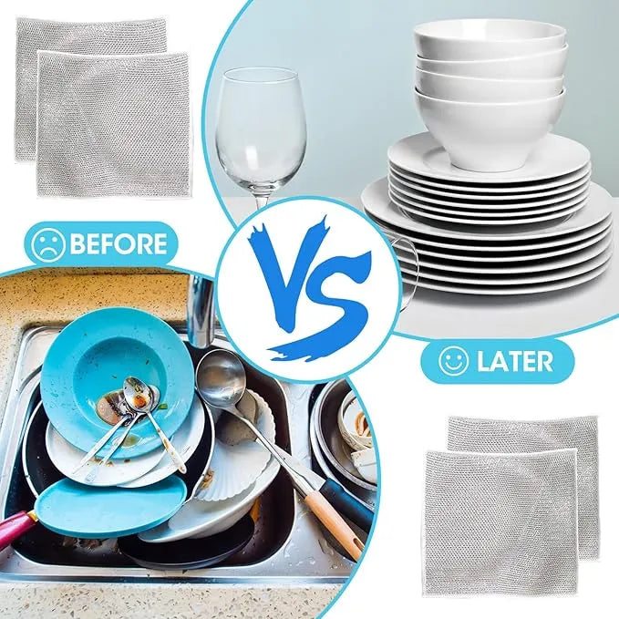 Paños de fregado de tejido de diamante reutilizables: resistentes a las manchas, suaves con las superficies