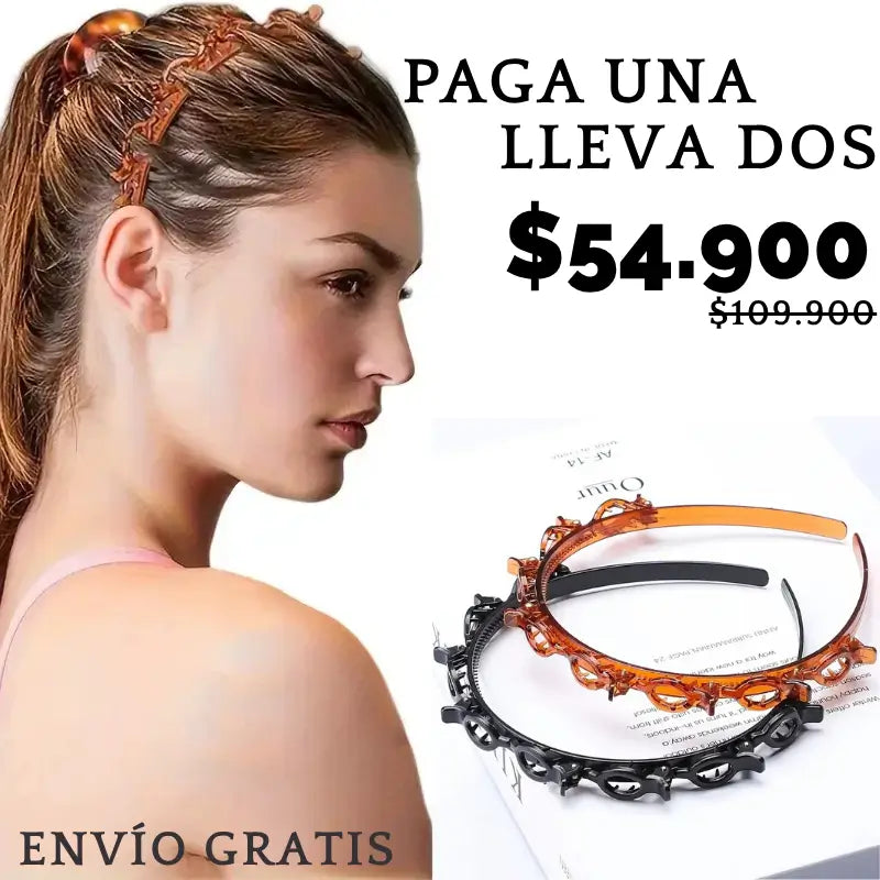 Diadema Elegante Vintage de Pinza, Perfecto para Peinados Diarios de Mujer