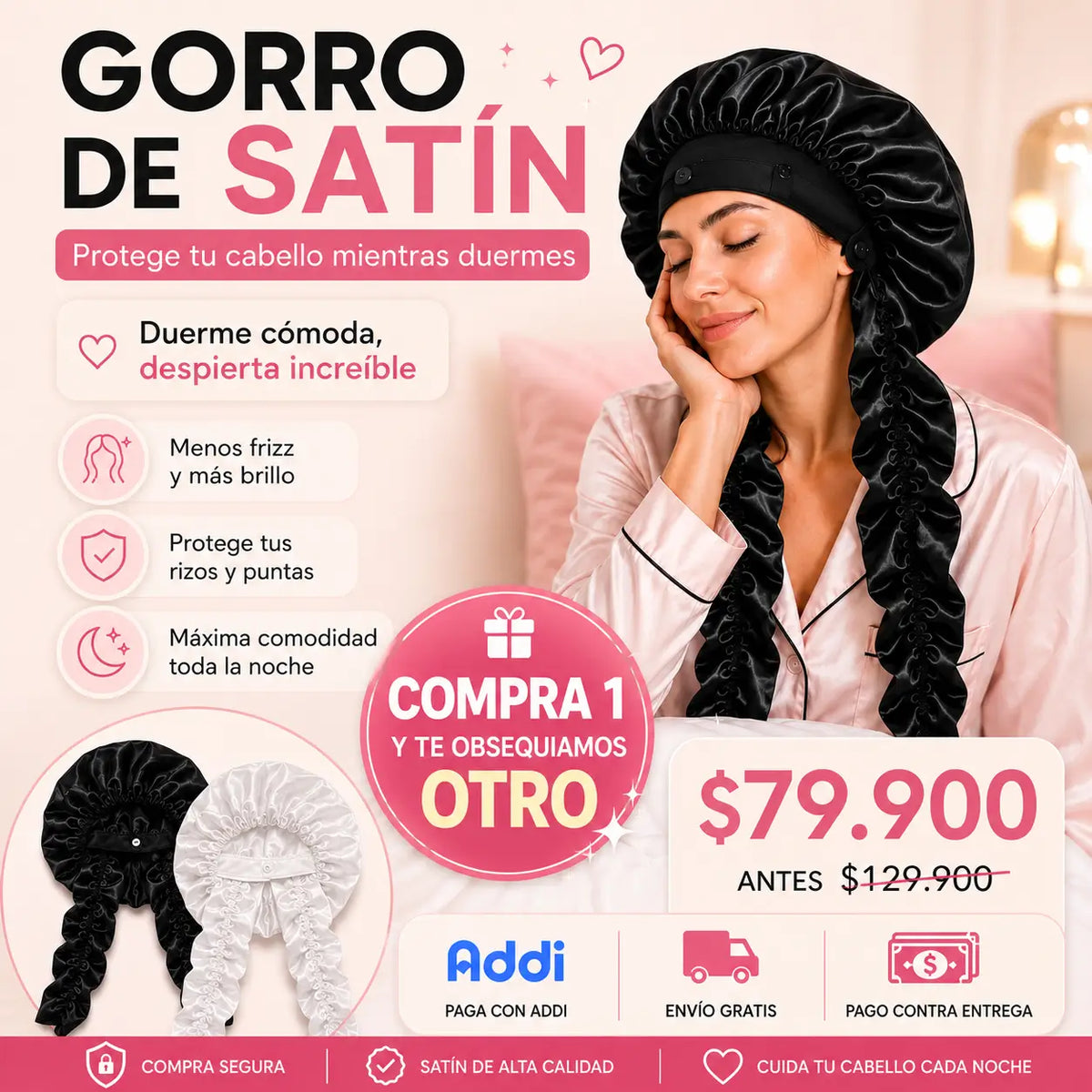 Gorro en Santin: Protege tu Cabello de Enredos y Frizz