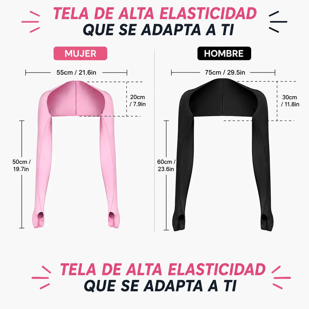 Set de 2 chales de verano con protección UV y efecto refrescante