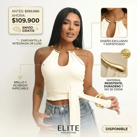 Top Cartier con Gargantilla de Lujo: Exclusividad, Brillo y Estilo Sin Igual