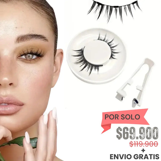 Lumoshe – Pestañas magnéticas de alto volumen con apariencia natural