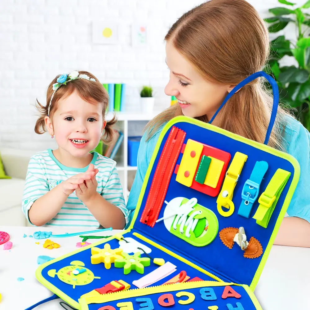 Libro Sensorial Montessori de 8 paginas: Explorando el Mundo