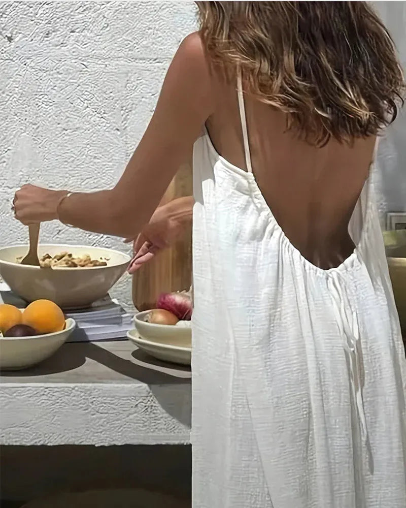 Vestido Camisola Sin Espalda: Elegancia Fresca y Atrevida para toda Ocasión