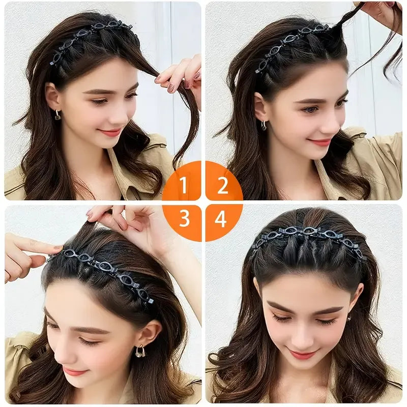 Diadema Elegante Vintage de Pinza, Perfecto para Peinados Diarios de Mujer