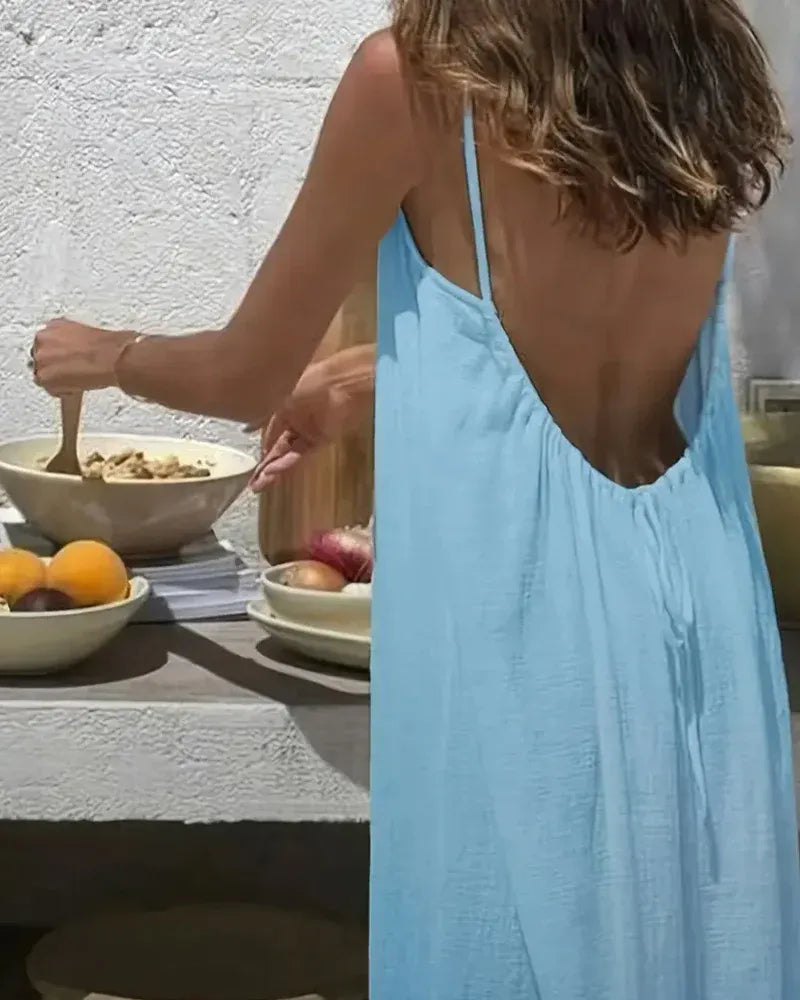 Vestido Camisola Sin Espalda: Elegancia Fresca y Atrevida para toda Ocasión